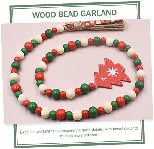 Abaodam ukrasi sa prirodnim kućnim dekorom Jesen Garland Rustic Decor Bead String Decre Rassery Soba Bead Ornament Rustic Bead Garland