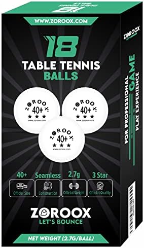 Zoroox Stolni teniski kuglice Bijela / narandžasta - Doživite savršenu ravnotežu brzine, spin-a i kontrole - izbor šampiona | 3 zvjezdice
