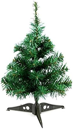 Shuishu Mini božićno drvce, Xmas Green Borovo drvo ukrašavaju unutarnju prirodnu božićnu ukrasu sa LED svjetlima ukrasima 1123
