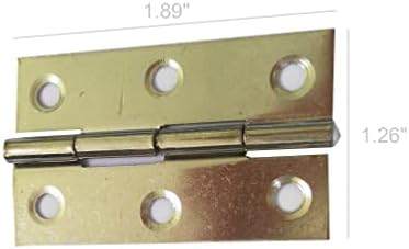 FixTureDisplays® 2PK srebrni ton kućni namještaj hardverski šarke za šarke šarke šarke šarke 18227-srebrna-48x32mm-2pk-snl
