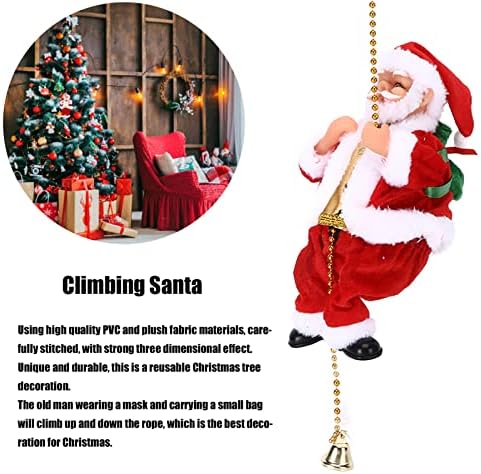 Božićni ukrasi, Santa se penjala na zavjesu perle, penjanje Santa, privjesci za božićne stablo, unutarnji vanjski viseći božićni kreativni