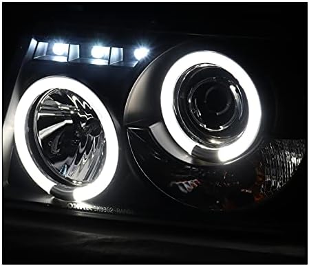 ZMAUTOPARTS LED Halo projektor farovi farovi Black / Smoke kompatibilni sa 2001-2011 Ford Ranger