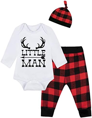 Baby Boys Girls Cute Deer Little Man Man Man kratkih rukava odjeća za odjeću