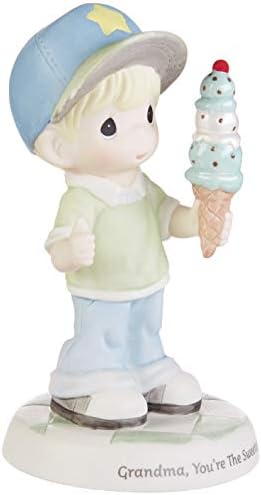 Dragocjeni trenuci 193017 baka Vi ste najslađi dečko sa sladoledom Konusni konus Bisque Porculan Figurica, jedna veličina, višebojna