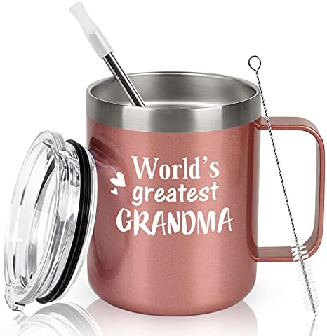 Cpskup pokloni za Majčin dan, najveća šolja za kafu bake od nerđajućeg čelika na svetu, rođendanski pokloni za Majčin dan za baku