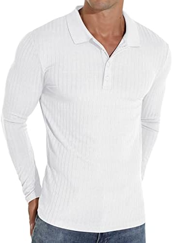 Askdeer muške Polo majice klasične rastezljive Slim Fit Casual majice