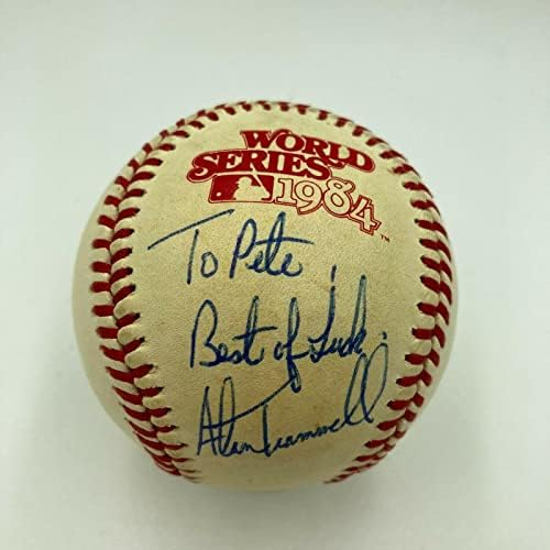 Alan Trammell potpisao je službeno 1984. svjetske serije za bejzbol tigrovi JSA COA - autogramirane bejzbol