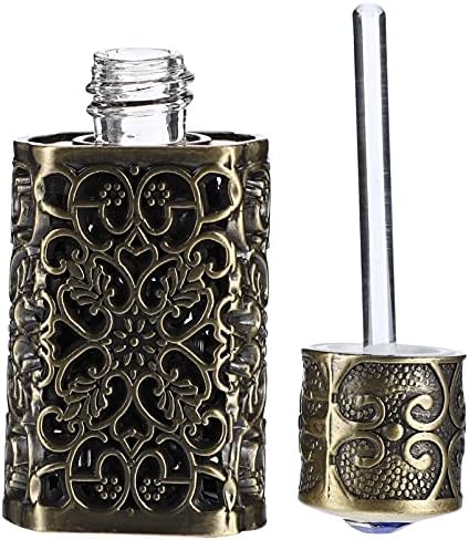 OSALADI šuplja metalna Kapaljka za esencijalno ulje prazna flaša za punjenje parfema elegantna Staklena bočica za parfeme od rhinestona