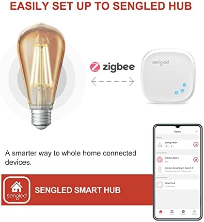 Sengled Zigbee pametne Edison sijalice, potrebno pametno čvorište, rad sa SmartThings i Echo sa ugrađenim čvorištem, glasovna kontrola