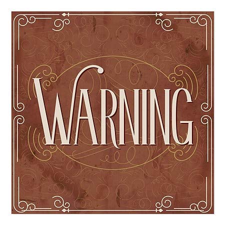 CGsignLab | Prozor Upozorenje -Victorian Card Cling Cling | 8 x8