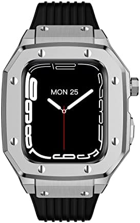 Kanuz za Apple Watch Band Series 7 45mm Modifikacija mod kompleta za sat za muškarce Legura sa stražnjim kamencem
