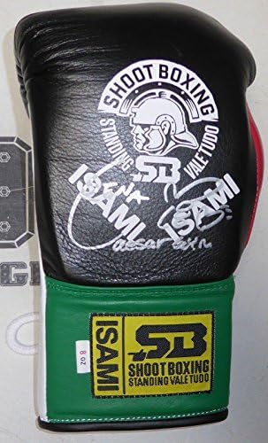 Rena Kubota potpisala zvaničnu Isami Shoot boksersku rukavicu PSA / DNK Rizin FF bokserske rukavice sa autogramom
