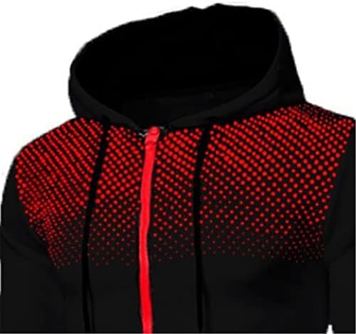 PDGJG muške jakne kaputi sa kapuljačom Ležerni patentni patentni zraksirts muško trenerke jogging tiskanje muške odjeće gornja odjeća