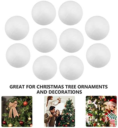 Galpada vjenčani dekor 10pcs 7cm Božićni ukras Modeling Craft polistiren sfera božićne ukrase pjena