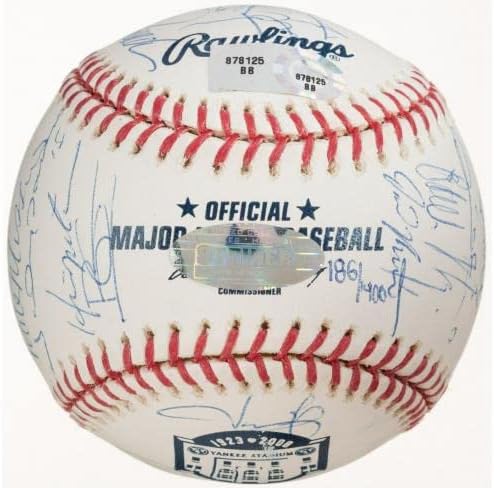 2008 New York Yankees Team potpisao bejzbol Derek Jeter Mariano Rivera Steiner - autogramirani bejzbol