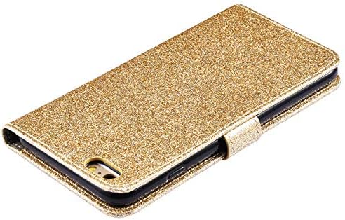 IKASEFU kompatibilan sa iPhone 6 Plus / 6S Plus Case Glitter Shiny Butterfly Rhinestone Floral Pu Leather Diamond Flash Bling torbica