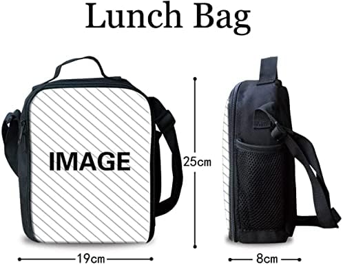 BYCHECAR Boys ruksak sa setom kutija za ručak, fudbalska torba za knjige torba za osnovnu srednju školu za djevojčice tinejdžerska