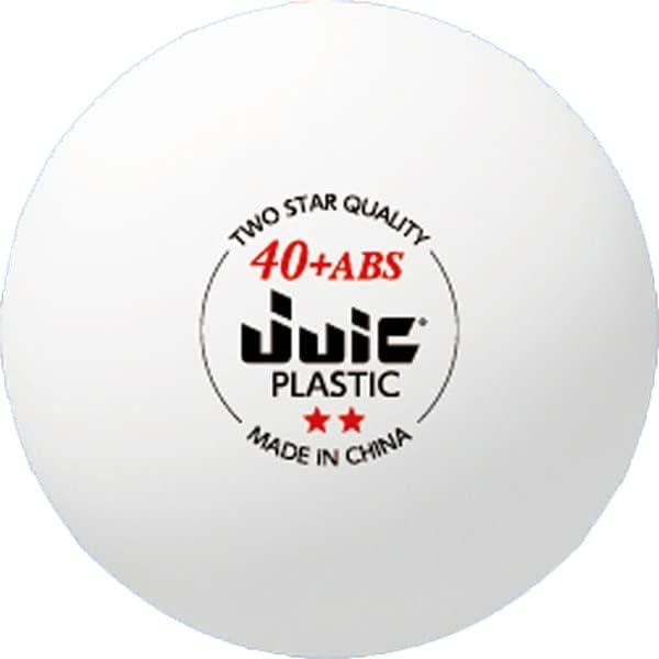 JUIC 7063 Kuglice za stolni tenis, kuglice od 2 zvjezdice, ABS plastika, bijela, 1,6 inča, 1 kutija, 100 komada