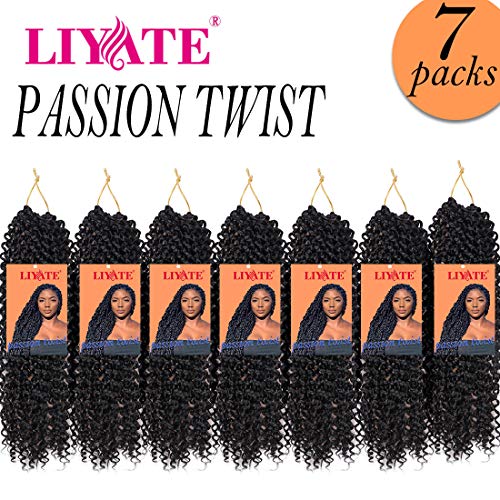7 Paketa Passion Twist Hair 12 Inčni Vodeni Talas Kukičanje Pletenica Kosa Bohemian Curl Passion Twist Sintetičke Pletenice Bomba