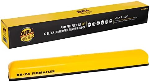 Dura-Gold Pro serija 24 K-Block brusilica firma & Flex XL Longboard ručni Brusni blok jastučić sa kukom & amp; petlja podršku i PSA