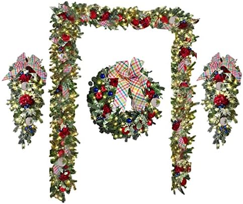 Mistletoe Garland Božićni ukrasi Božićni ukrasi mrtve grane vinove prstenasti privjesak Božić Cane Garland Vratni vješalica božićni