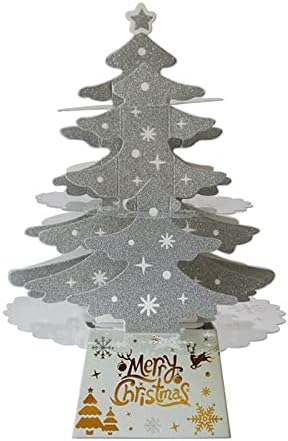 Lincox 3D kartonski božićni ukrasi Mini desktop Xmas Dekoracija stabla papir Božićno stablo ukrasi Početna Dekoracija Festival Dekoracija