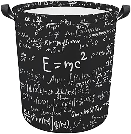 Fizika i matematika Science Formula velika korpa za pranje veša vreća za pranje sa ručkama za koledž spavaonicu prenosiv