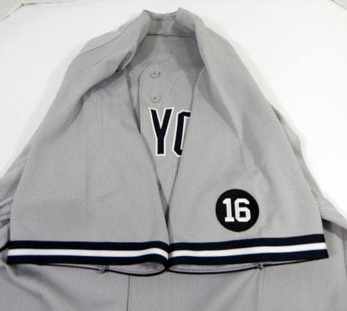 2021 New York Yankees Zack Britton 53 Igra izdana POS rabljeni Dres Siva 16 P 8 - Igra Polovni MLB dresovi
