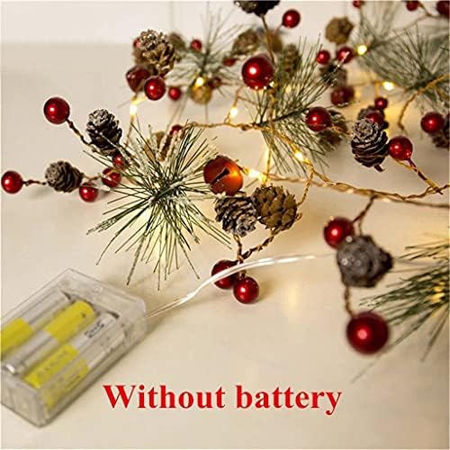 Uxzdx cujux 2m 20 LED bakrena žica Pine konus LED svijetlo božićne ukrase za kućni božićni ukras