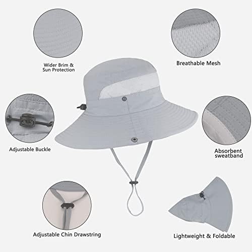 Muškarci i žene Sunčani šešir Pješačenje za pješačenje na otvorenom Wide Brim Safari Boonie Hat Brzi šešir za sušenje