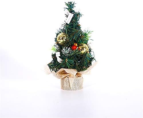 Realdo tabletop božićno drvce LED umjetno male mini božićne stolove ukrasi Xmas Početna Dekor sa voćnim svjetlom