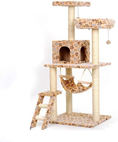 HONGFEISHANGMAO igračka za ogrebotine za mačke 3-slojno mačje mačje drvo sa stubom za grebanje mačka penjački toranj aktivnost Centar