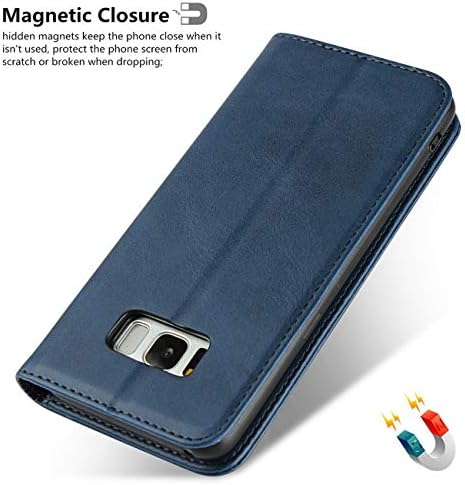 iCoverCase za Samsung Galaxy S8 novčanik slučaj, Premium PU Magnetic kožna kartica Slots Holder nositi postolje funkcija Flip poklopac
