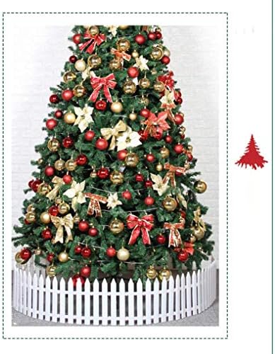 5ft umjetno božićno drvce W LED svjetla i ukrasi, premium šarke sa metalnim štandom Eko-prijateljski Xmas borov pogled zelena, jednostavna