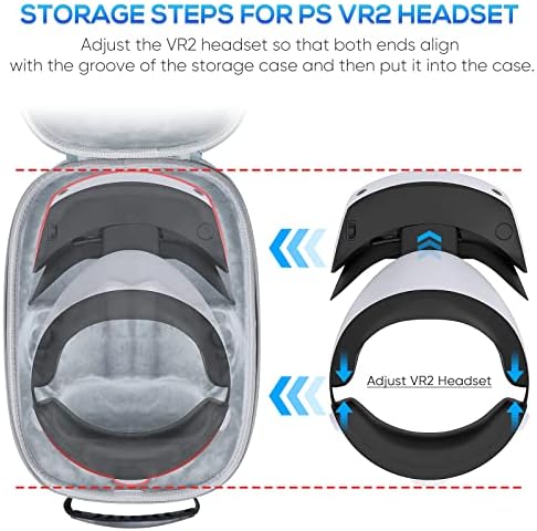 Torbica za nošenje za PSVR2, GORIXER Hard lagana zaštitna torba dodatna oprema za PS VR2 slušalice I kontroleri na dodir uključeni