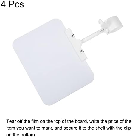 MekCanixity Podesiva plastična rezač A5 board rotirajuće snimak Cijena Prikazuje oznake za trgovinu, ured, izložba bijela 4 pakovanje