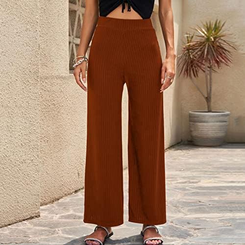 Miashui ženske hlače Ležerne prilike uzorka Žene Elastični struk pantalone hlače T Loat Pant Solid Plus veličine Ženske hlače