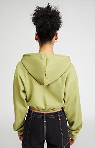 Pacsun ženske obrežene polu-zip hoodie