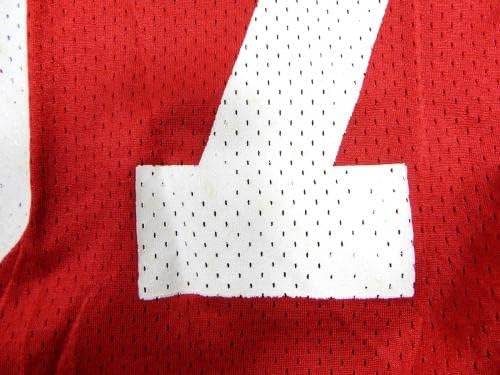 2009 San Francisco 49ers Matt Wilhelm 57 Igra Izdana dres Crvene prakse L - nepotpisana NFL igra Rabljeni dresovi